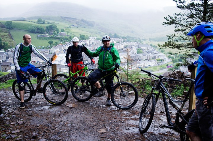 De lokale i Darren Fawr Mountain Bike Park